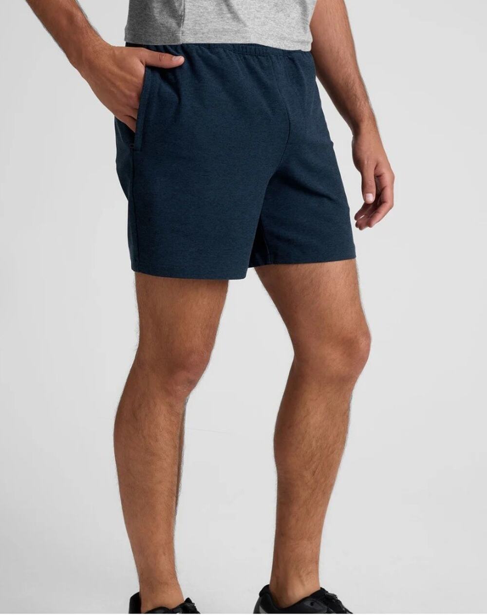 Beyond Yoga Small Men's Spacedye Unlimited Shorts Nocturnal Blue